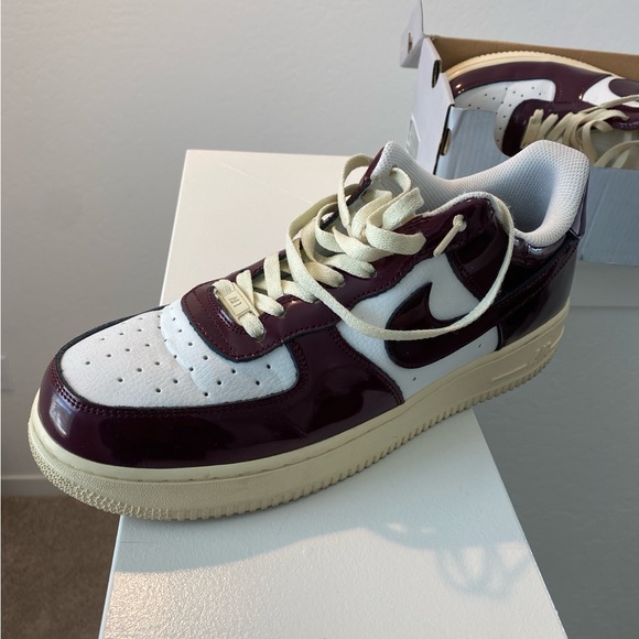 Burgundy and White Sneakers - Picture 1 of 1